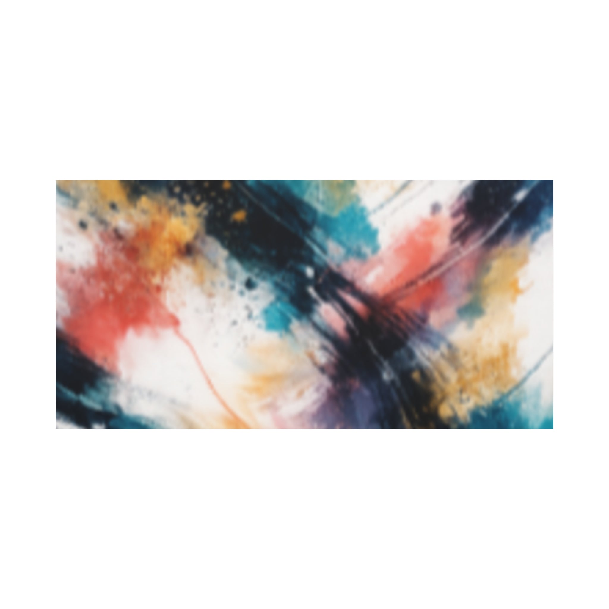 Abstract Color Splash Matte Canvas Print - Vibrant Modern Wall Art - Bedroom decor canvas