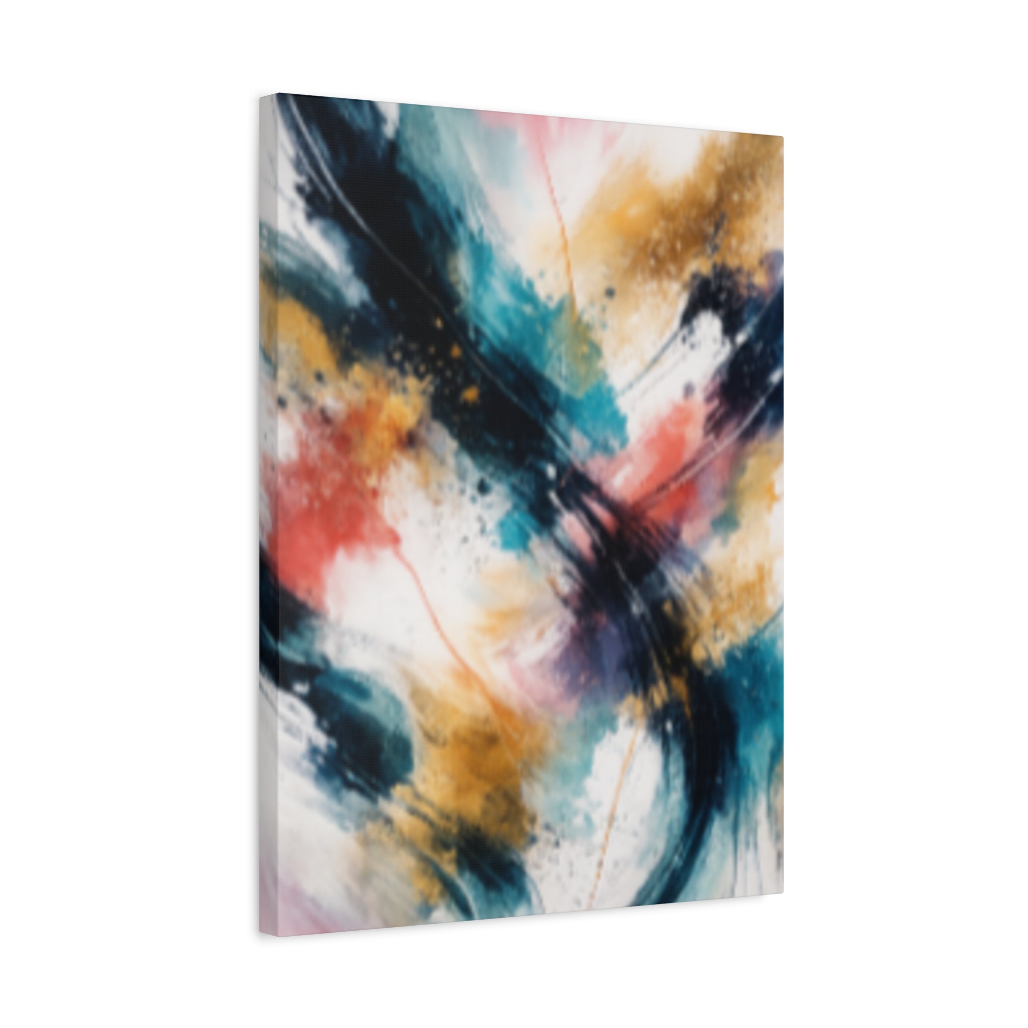 Abstract Color Splash Matte Canvas Print - Vibrant Modern Wall Art - Bedroom decor canvas