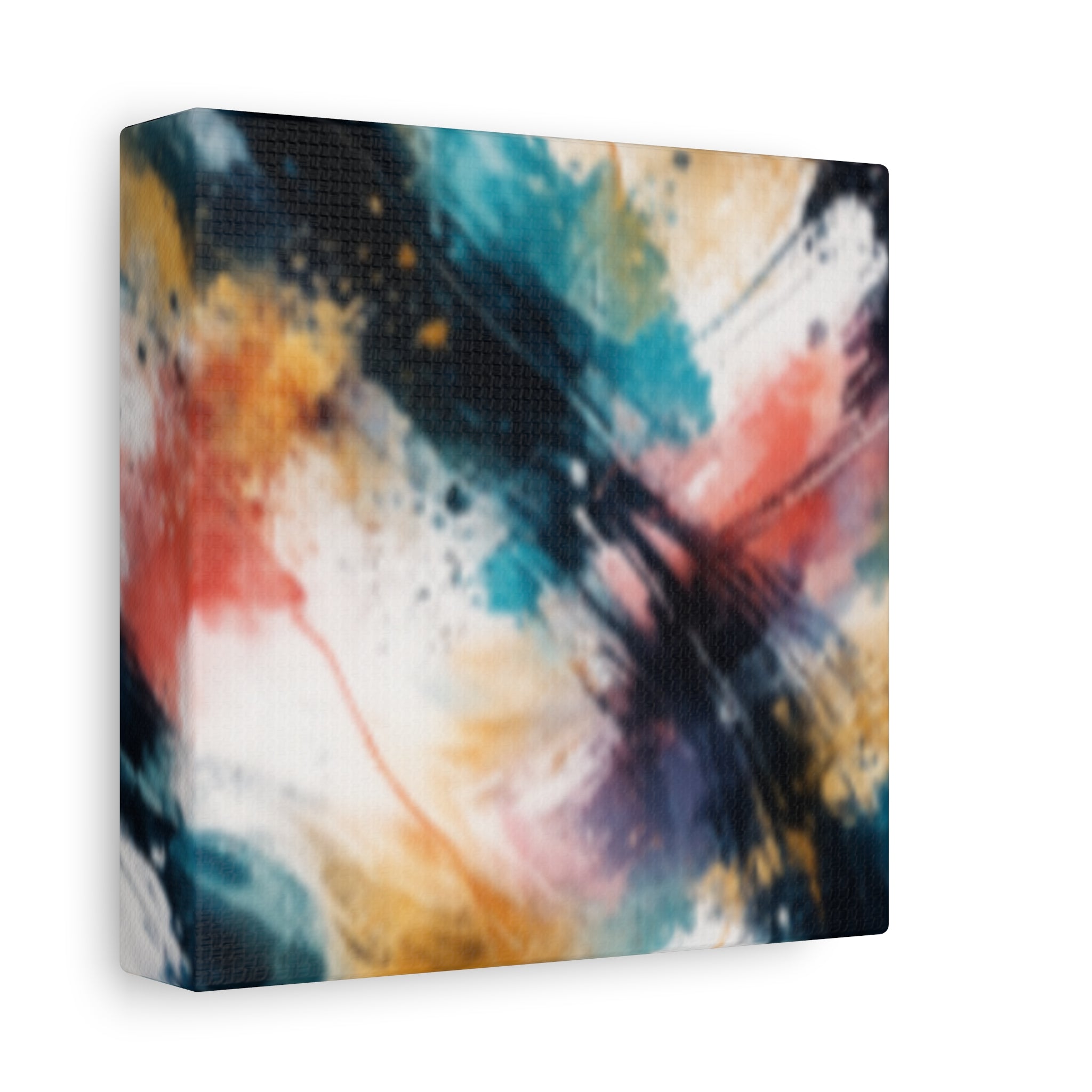 Abstract Color Splash Matte Canvas Print - Vibrant Modern Wall Art - Bedroom decor canvas