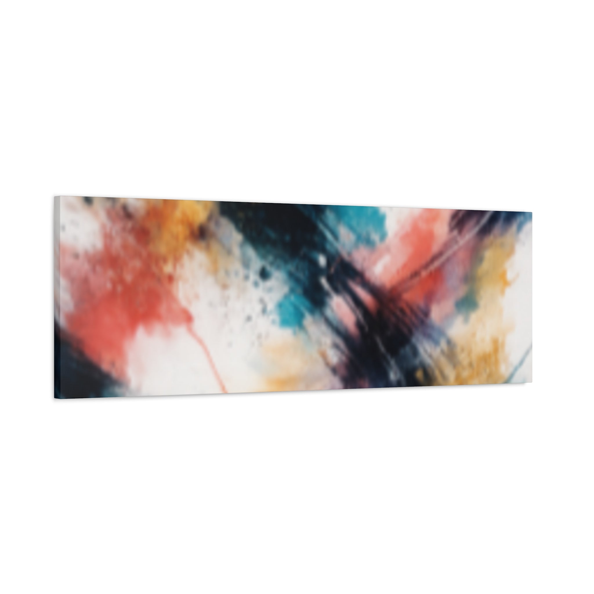 Abstract Color Splash Matte Canvas Print - Vibrant Modern Wall Art - Bedroom decor canvas