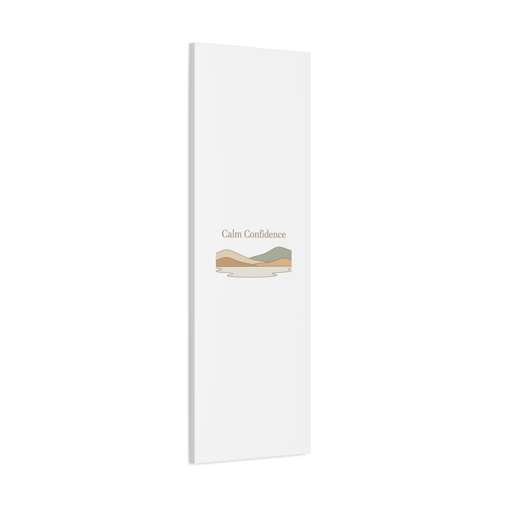 Calm Confidence minimalist landscape Canvas | quiet luxury, neutral minimalist