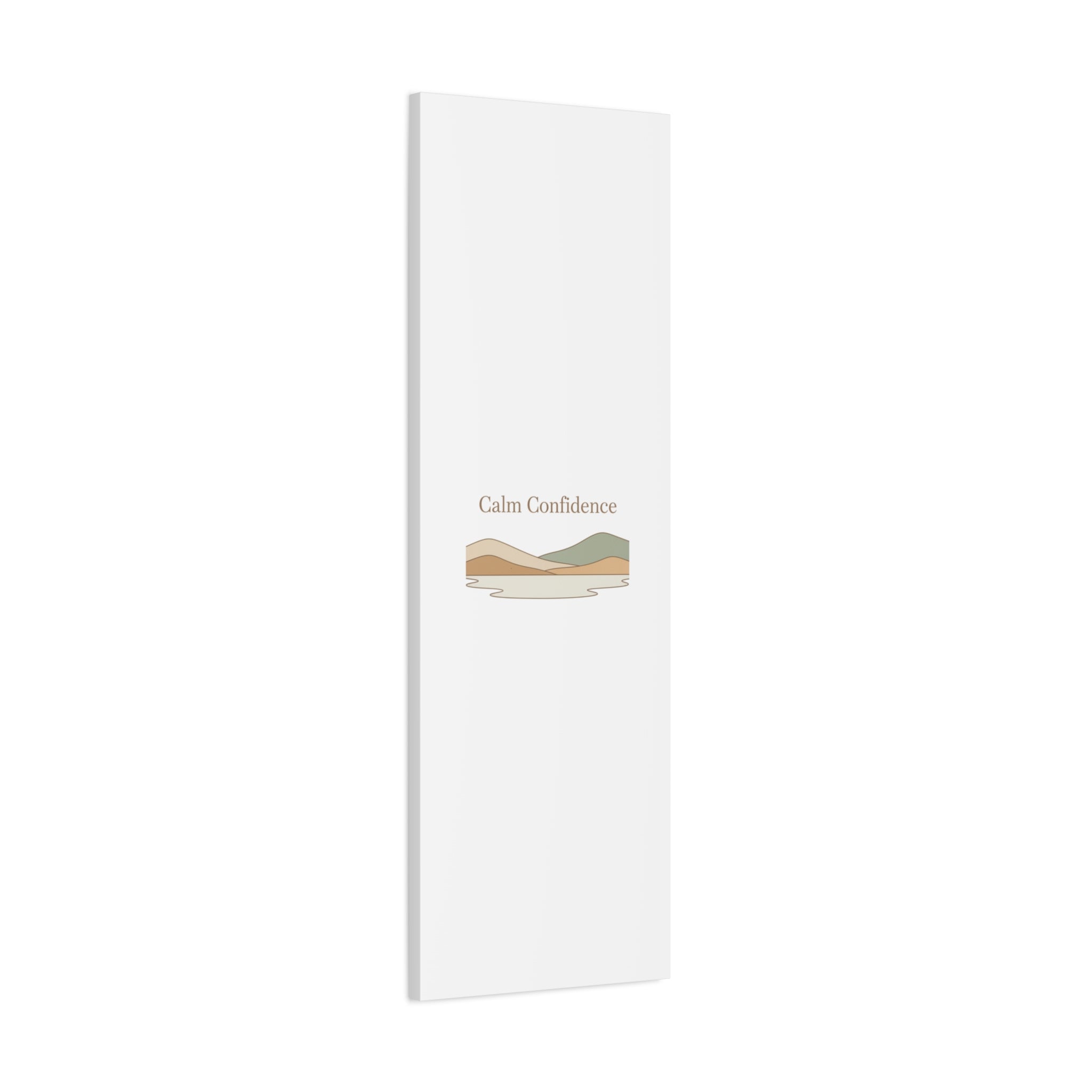 Calm Confidence minimalist landscape Canvas | quiet luxury, neutral minimalist