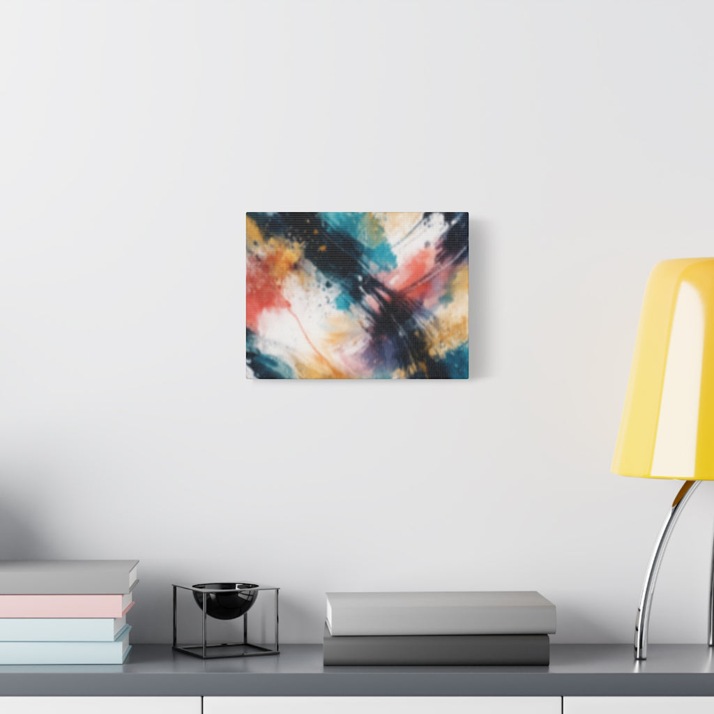 Abstract Color Splash Matte Canvas Print - Vibrant Modern Wall Art - Bedroom decor canvas