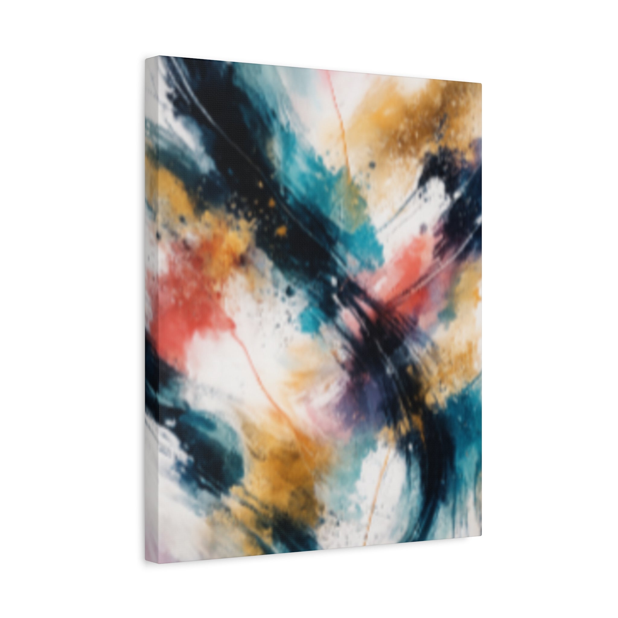 Abstract Color Splash Matte Canvas Print - Vibrant Modern Wall Art - Bedroom decor canvas