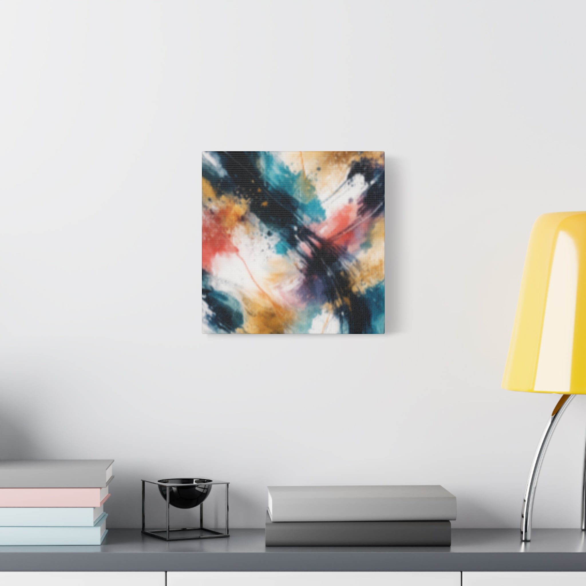 Abstract Color Splash Matte Canvas Print - Vibrant Modern Wall Art - Bedroom decor canvas