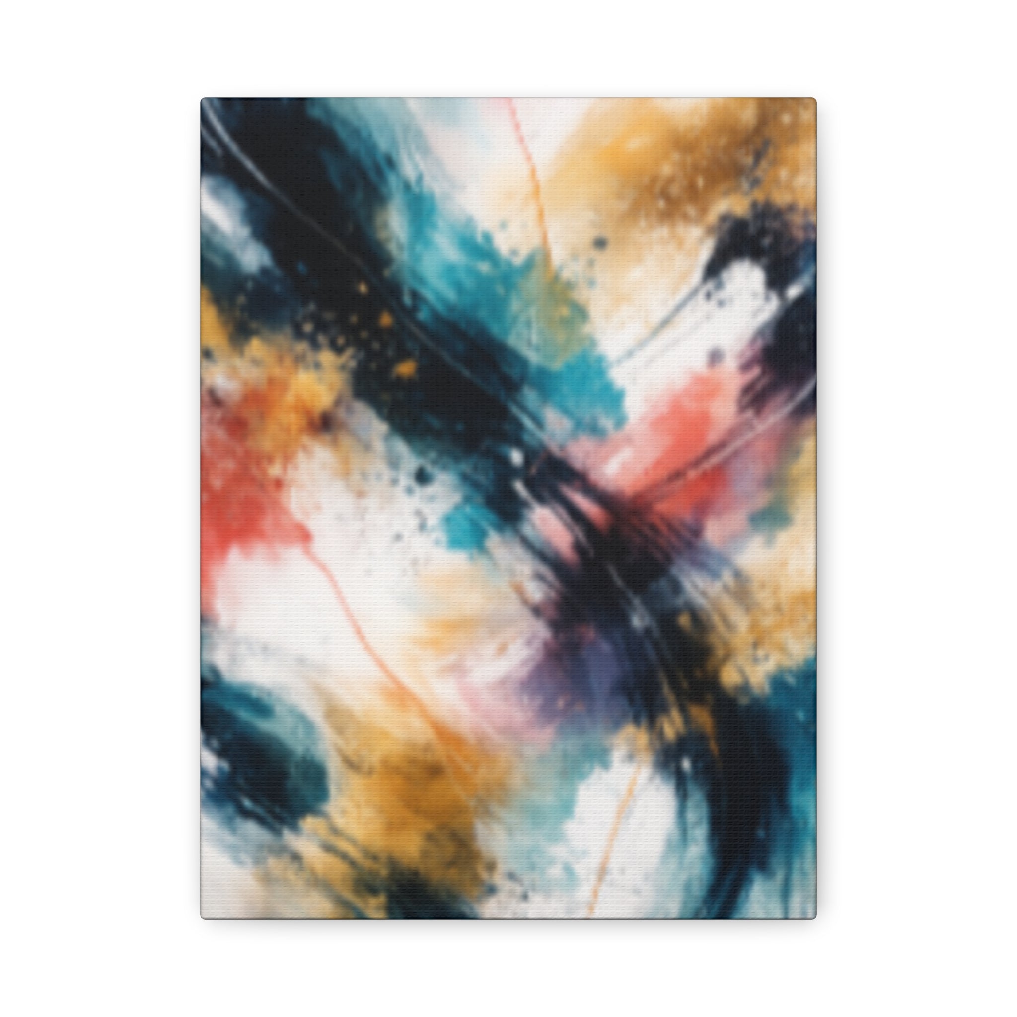 Abstract Color Splash Matte Canvas Print - Vibrant Modern Wall Art - Bedroom decor canvas