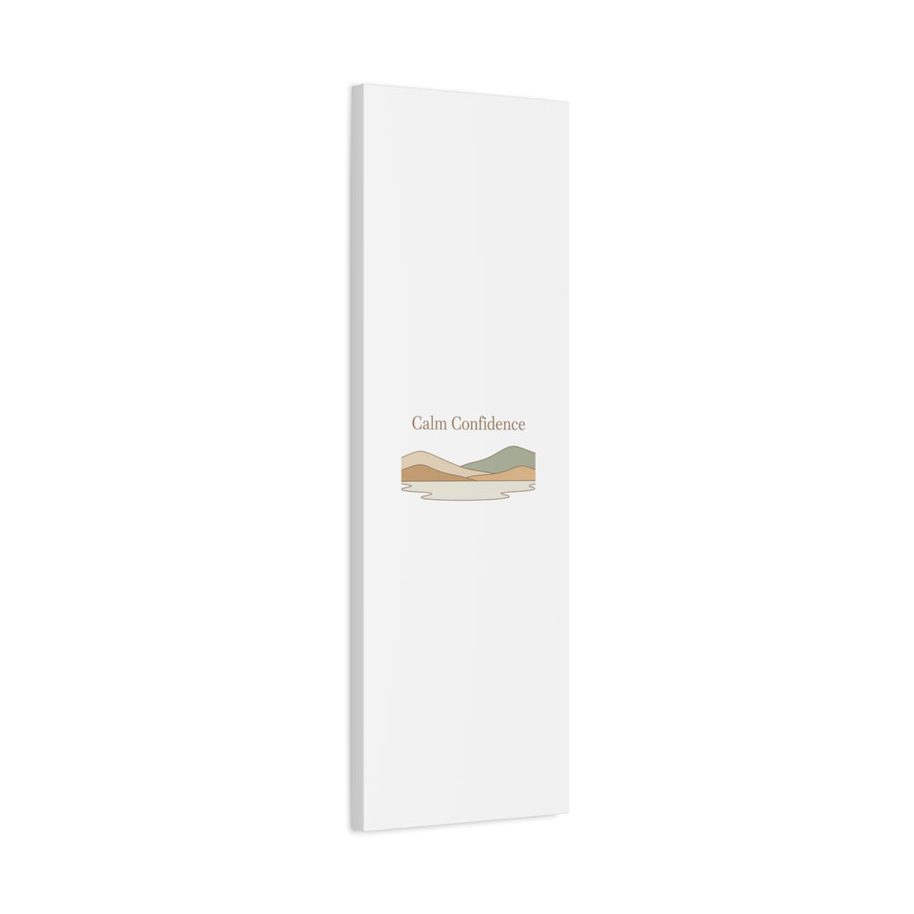 Calm Confidence minimalist landscape Canvas | quiet luxury, neutral minimalist